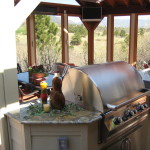 Outdoor Kitchen with Granite Counters