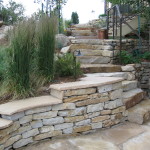 Steps with Lighting and Handrail