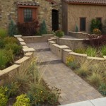 Stucco Entry Seating Wall