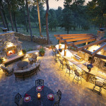 custom designed outdoor lighting
