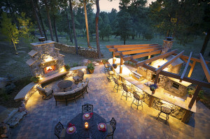 custom designed outdoor lighting