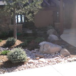 accent boulders in landscape design