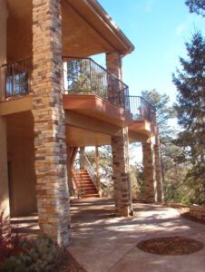 Deck Railing on a Colorado home