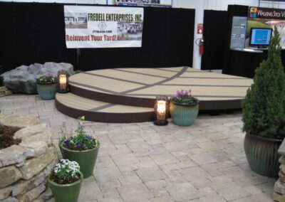 Pavers Deck at a home and garden show