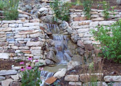 Siloam Stone Walls | Water Feature | Mulch